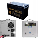 Комплект аварійного живлення ups volt polska sinus pro 2000e 12v 100ah agm