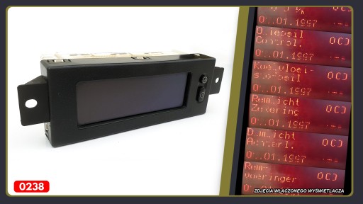 0238 Opel Astra G 2 дисплей MID бортового комп'ютера