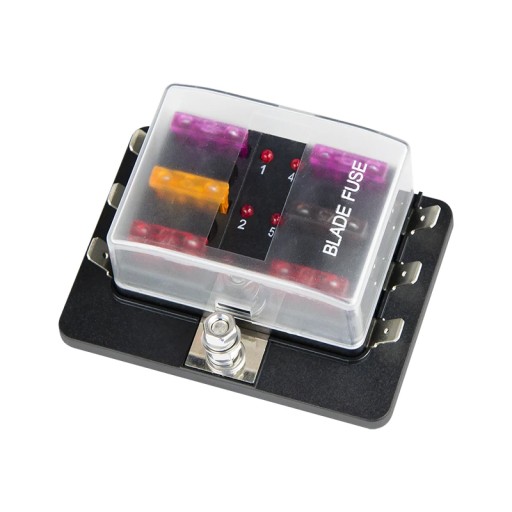 0273 - 0273#, Автомобильная розетка на 6 предохранителей + светодиод