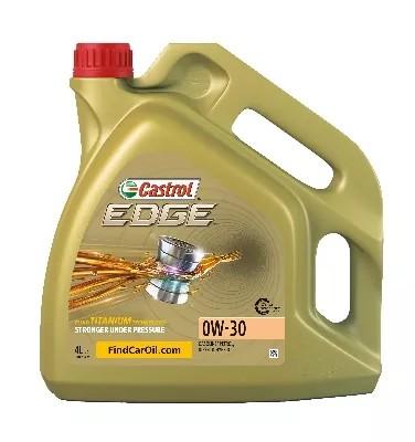 0W30 EDGE 4-K/CAS CASTROL OIL 0W30 4L EDGE TITANIUM C3 / SP / BMW LL04 /