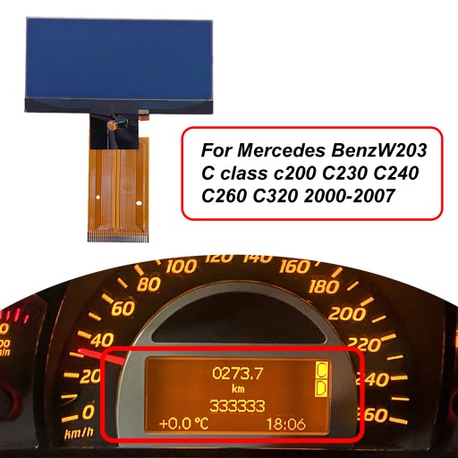 1 шт. ЖК-дисплей приборной панели для Mercedes Benz W203 jhj