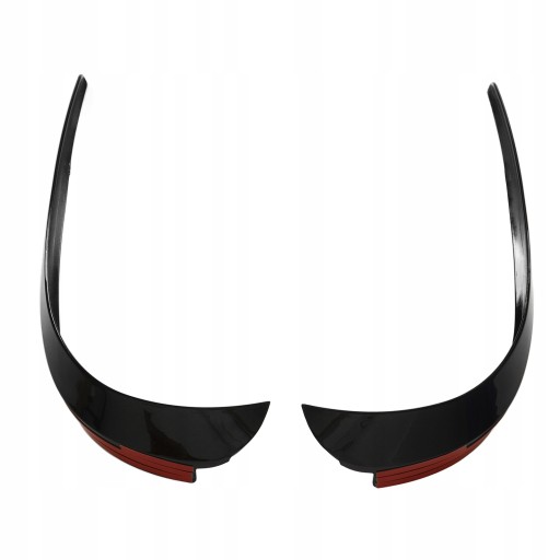 1 пара переднього бампера для губ яскраво-чорного кольору