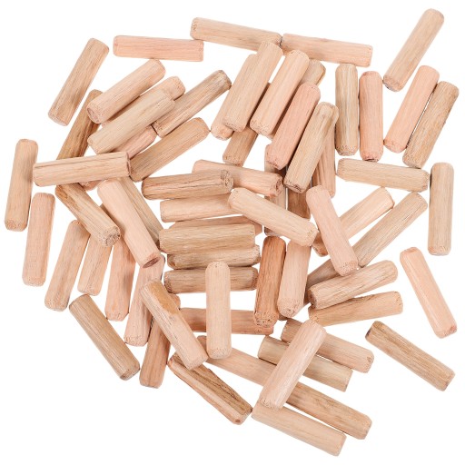 1 мішок дерев'яних дюбелів дерев'яні дюбелі рифлені дерев'яні