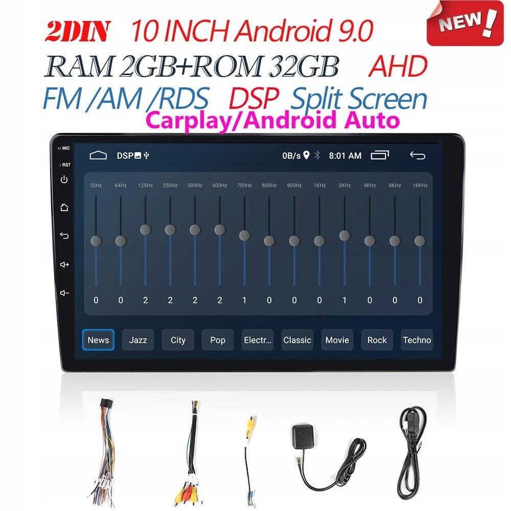 10 2 32 cp стиль Android 9.0 2 Din автомагнітола