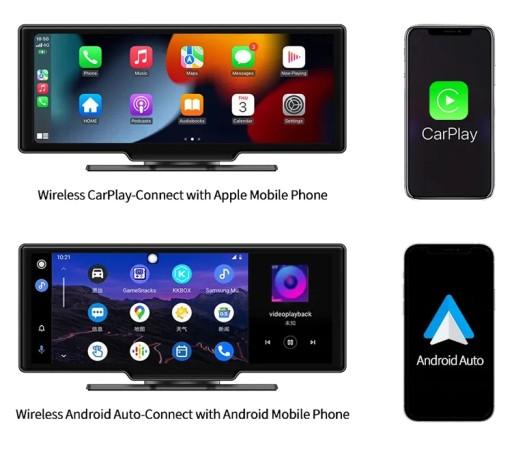 10,26-дюймовый 4G высококачественный автомобильный экран Carplay с центральной консолью Dvr