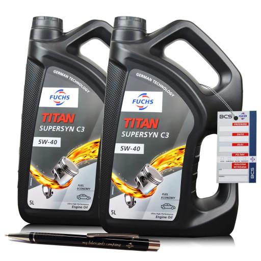 МОТОРНОЕ МАСЛО FUCHS TITAN SUPERSYN C3 5W40 10 ЛИТРОВ 10 Л