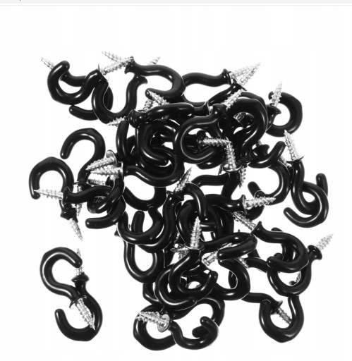 100 шт. потолочные крючки пластиковые винтовые крючки