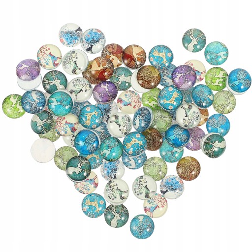 100 шт світиться скло ремесло DIY круглий камінь
