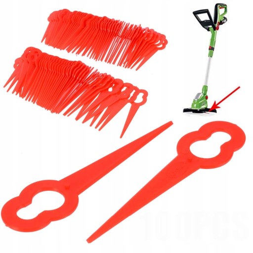 100 шт пластикові Леза для тримера Заміна