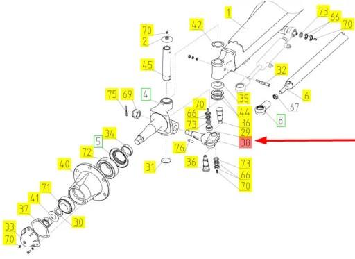 RS100048995 - 100048995 Підвіска осі