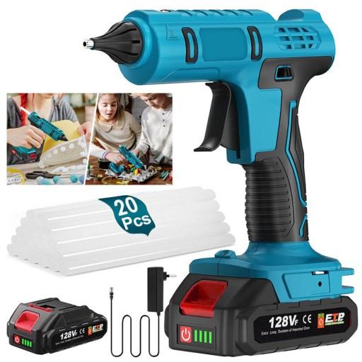 ТОЧНИЙ ГАРЯЧИЙ КЛЕЄВИЙ ПІСТОЛЕТ ПОТУЖНІСТЮ 100 Вт + НАБІР З 20 КЛЕЄВИХ ПАЛИЧОК