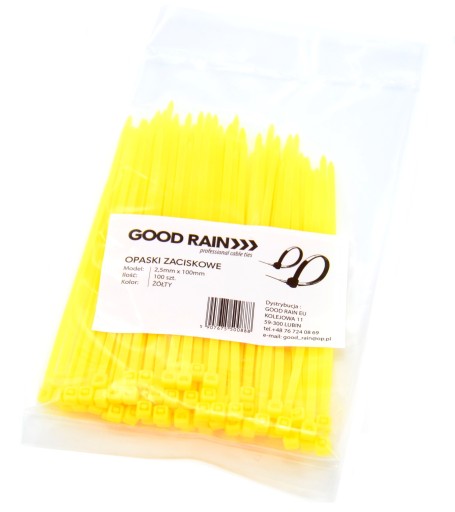 100шт КАБЕЛЬНІ Стяжки КАБЕЛЬНІ Стяжки ЖОВТІ 4,8x400 мм