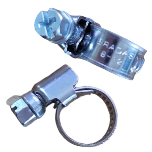 100x ЗАЖИМНЫЕ СВЯЗИ, червячные зажимы, металлические ВИНТОВЫЕ ЗАЖИМЫ 8-12 мм