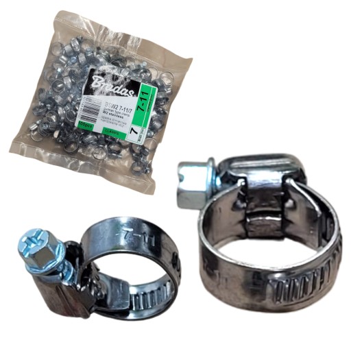 100x червячных ЗАЖИМОВ ВИТЫЕ металлические зажимы 7-11 мм