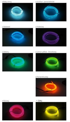 10 м волоконно-оптический El Wire полоса окружающего света как светодиодная лента