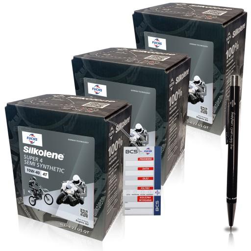 МОТОМОТОРНОЕ МАСЛО FUCHS SILKOLENE SUPER 4 10W40 12 ЛИТРОВ 12л