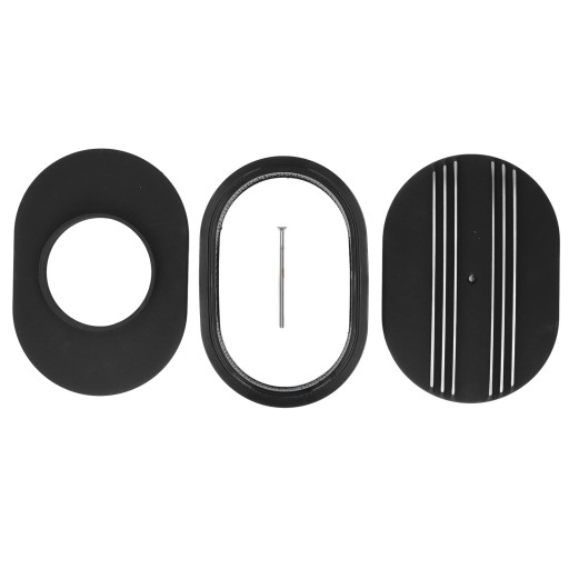 12-дюймовий овальний повітряний фільтр, чорний сплав