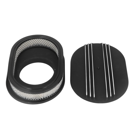 12-дюймовый овальный воздушный фильтр из черного сплава