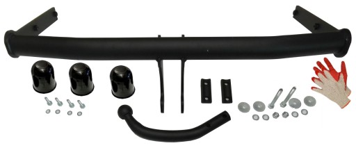 БУКСИРОВОЧНЫЙ КРЮК 1200 кг + НАКРЫТИЯ для SKODA FABIA HATCHBACK 5d 2II+1I 1999-2014 гг.