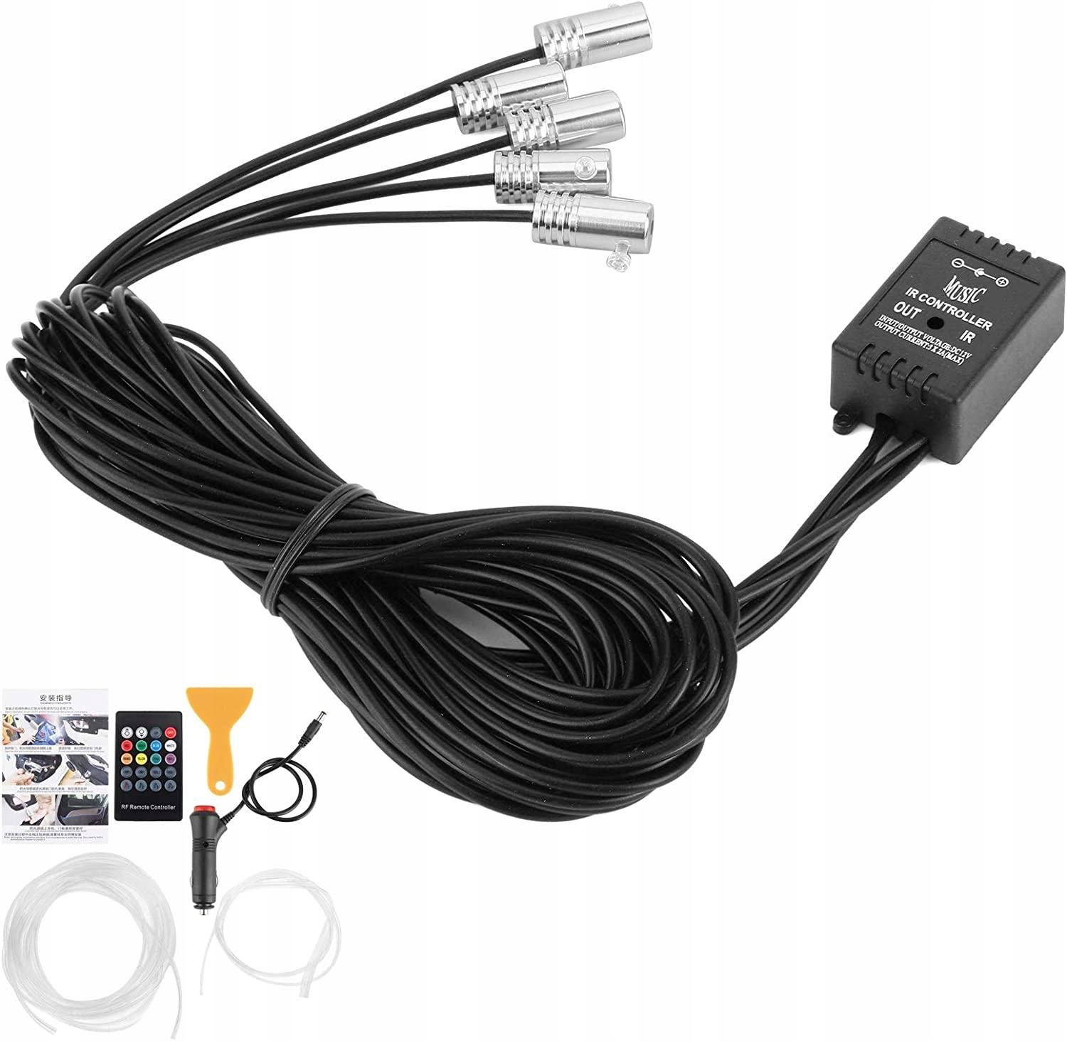 12V 6M RGB светодиодные полосы света салона автомобиля