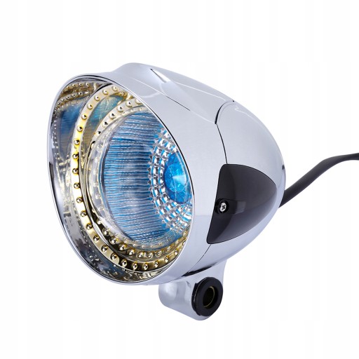 QCMP4100 - 12V мотоциклы хромированный налобный фонарь