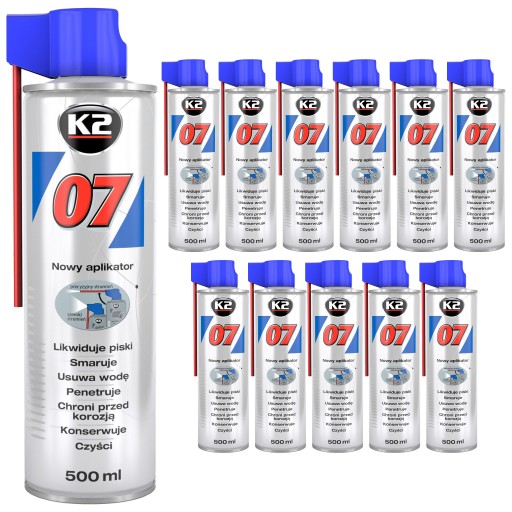 12x K2 07 500 мл Засіб для видалення іржі з аплікатором = WD-40