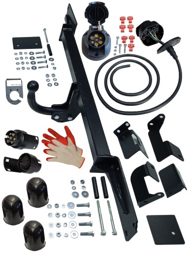 1360KG БУКСИРУВАЛЬНИЙ ГАК + ЖГУТ +7PIN13P OPEL MERIVA A 1I 2003-2010 + КАРПАКИ