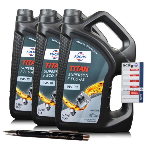 15 ЛИТРОВ FUCHS SUPERSYN F ECO-FE 0W30 FORD M2C950-A - МОТОРНОЕ МАСЛО - 15л