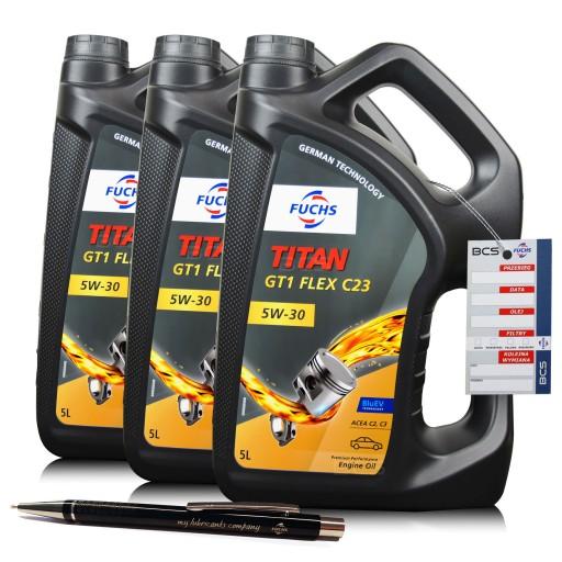 МОТОРНОЕ МАСЛО FUCHS TITAN GT1 FLEX C23 5W30 15 ЛИТРОВ 15 Л
