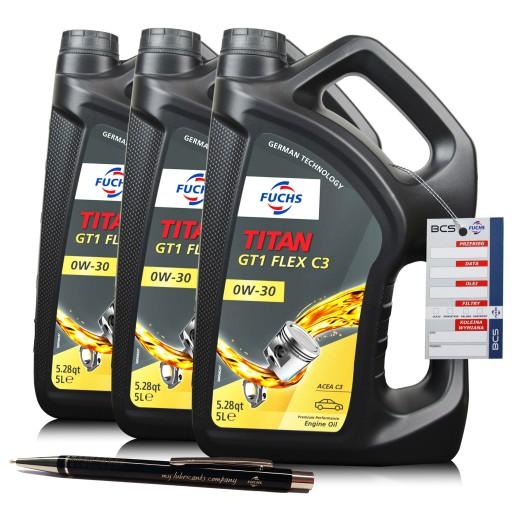МОТОРНОЕ МАСЛО FUCHS TITAN GT1 FLEX C3 0W30 ACEA C3 15 Л 15 Л