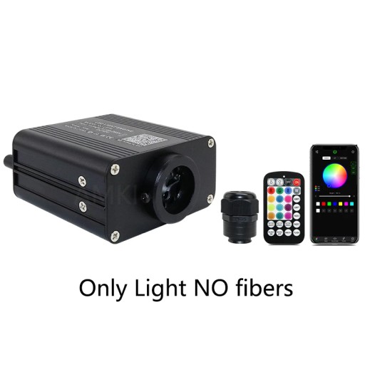 16W Twinkle RGBW Car Starry Sky Light APP Музыкальное оптическое волокно