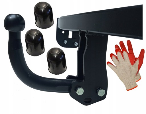 БУКСИРОВОЧНЫЙ КРЮК 1700 кг/80 + чехлы для VOLKSWAGEN VW CADDY 3 марта + 4 апреля 2004-20 гг.