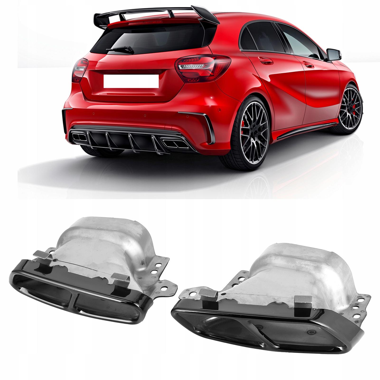 1 пара вихлопних наконечників для Benz AMG A45 W176