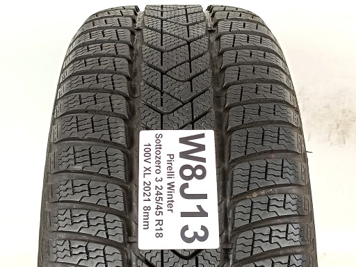 1x Pirelli Winter Sottozero 3 245/45 R18 2021 як нові!