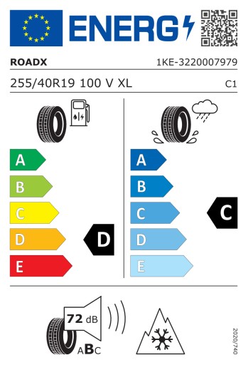 1 шина RoadX Rxfrost Wu01 255/40R19 100В