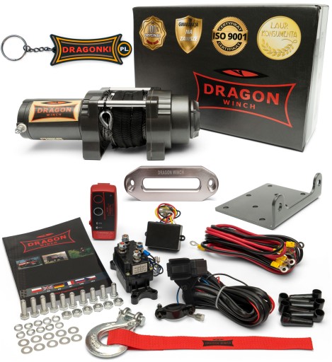 ЛЕБЕДКА DRAGON 2,2T ЭЛЕКТРИЧЕСКАЯ ЛЕБЕДКА 12 В синтетический трос синтетический