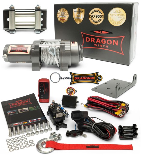 2.2T DRAGON WINCH ЭЛЕКТРИЧЕСКАЯ ЛЕБЕДКА 12 В для четырехплугового плуга + пульт дистанционного управления