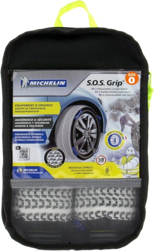 2 ланцюги протиковзання текстильні шкарпетки michelin sos 0 155/65r14 175/60r14