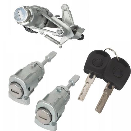 1U0837168 - 2 ДВЕРНЫЕ ЗАМКИ ВСТАВКИ + ЗАМОК ЛЮКА ДЛЯ VW GOLF IV 4