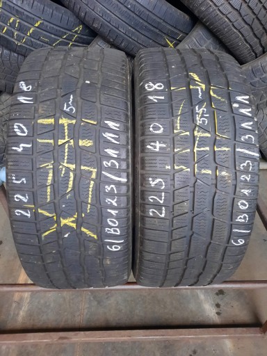 2 зимові шини 225/40R18 Continental TS830P