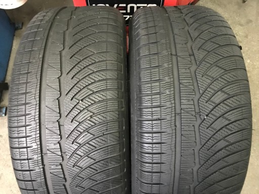 2 зимние шины 245/50R18 Michelin PA4 RUN FLAT 6 мм.