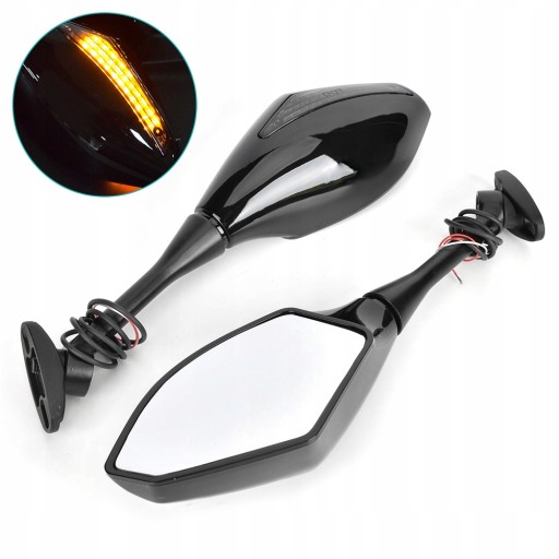 1616200028111 - 2 шт. світлодіодні дзеркала покажчика повороту мотоцикла