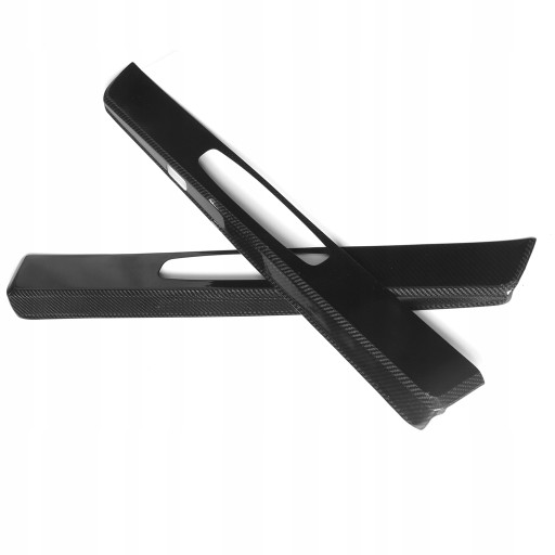 2шт накладка на порог из углеродного волокна