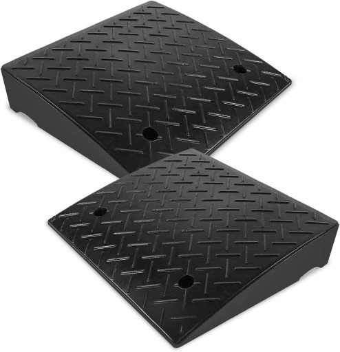 Пандусы с резиновым бордюром 2 шт. Переносные пандусы для инвалидных колясок.