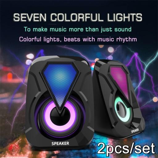 2 шт./компл. окруженный стерео бас динамик USB pr