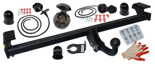 2000 кг/80 БУКСИРУВАЛЬНИЙ ГАК+7PIN джгут проводів TOYOTA RAV4 II 2 00-2005+RAV-4 CAPS