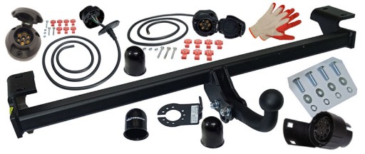 2000кг/80кг БУКСИРОВОЧНЫЙ КРЮК + ЖГУТ ПРОВОДОВ + АДАПТЕР TOYOTA RAV4 II 2 2000-2005 XA20