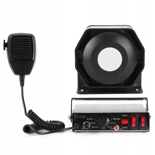 1610200112811 - 200W DC 12V сирена комплект динамік 8 тонів 130dB