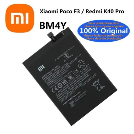 Оригинальный аккумулятор BM4Y, 4520 мАч, 2024 года для Xiaomi Poco F3 Redmi K40 Pro