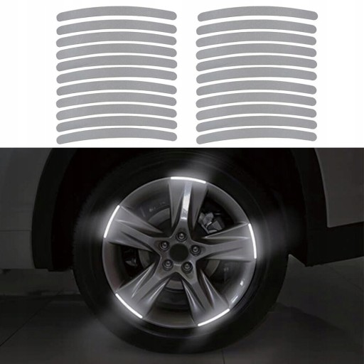 22 шт. Автомобильные светоотражающие наклейки на обод